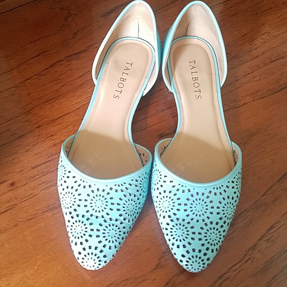 Talbot leather adorable flats all leather cutouts